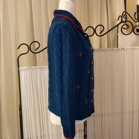 🇨🇦 1980 - 100% Wool Sweater Made In Italy - Picture 4 of 5